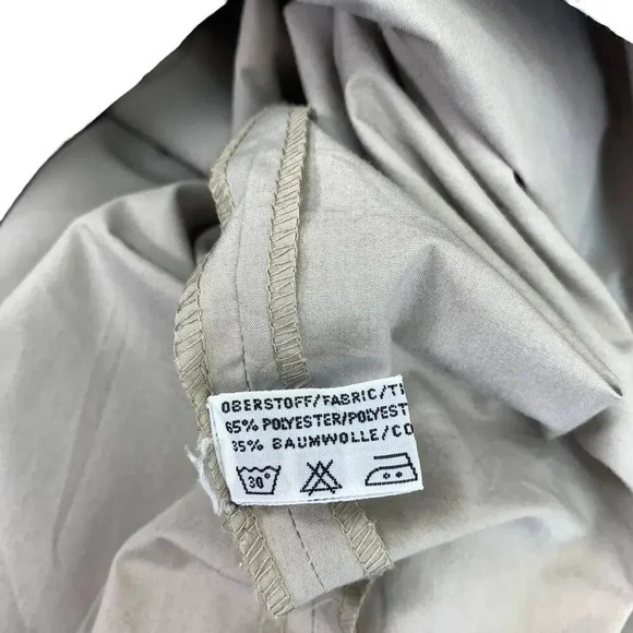 Time Collection Lightweight Pleated Long Trench Coat Women Size 8 Tan Oversized - Picture 16 of 16